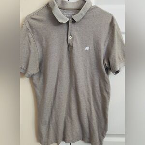 Woman’s Banana Republic 100% Cotton‎ Solid Grey Size Small Polo Shirt